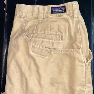 Patagonia Organic Cotton Hiking Shorts Khaki Mens Size 34